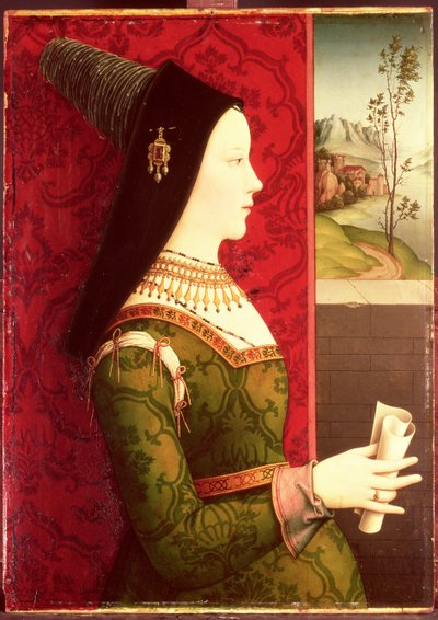 Mary of Burgundy, daughter of Charles the Bold, Duke of Burgundy, wife of Emperor Maximilian I of Austria and mother of King Philip I of Spain by Ernst Maler